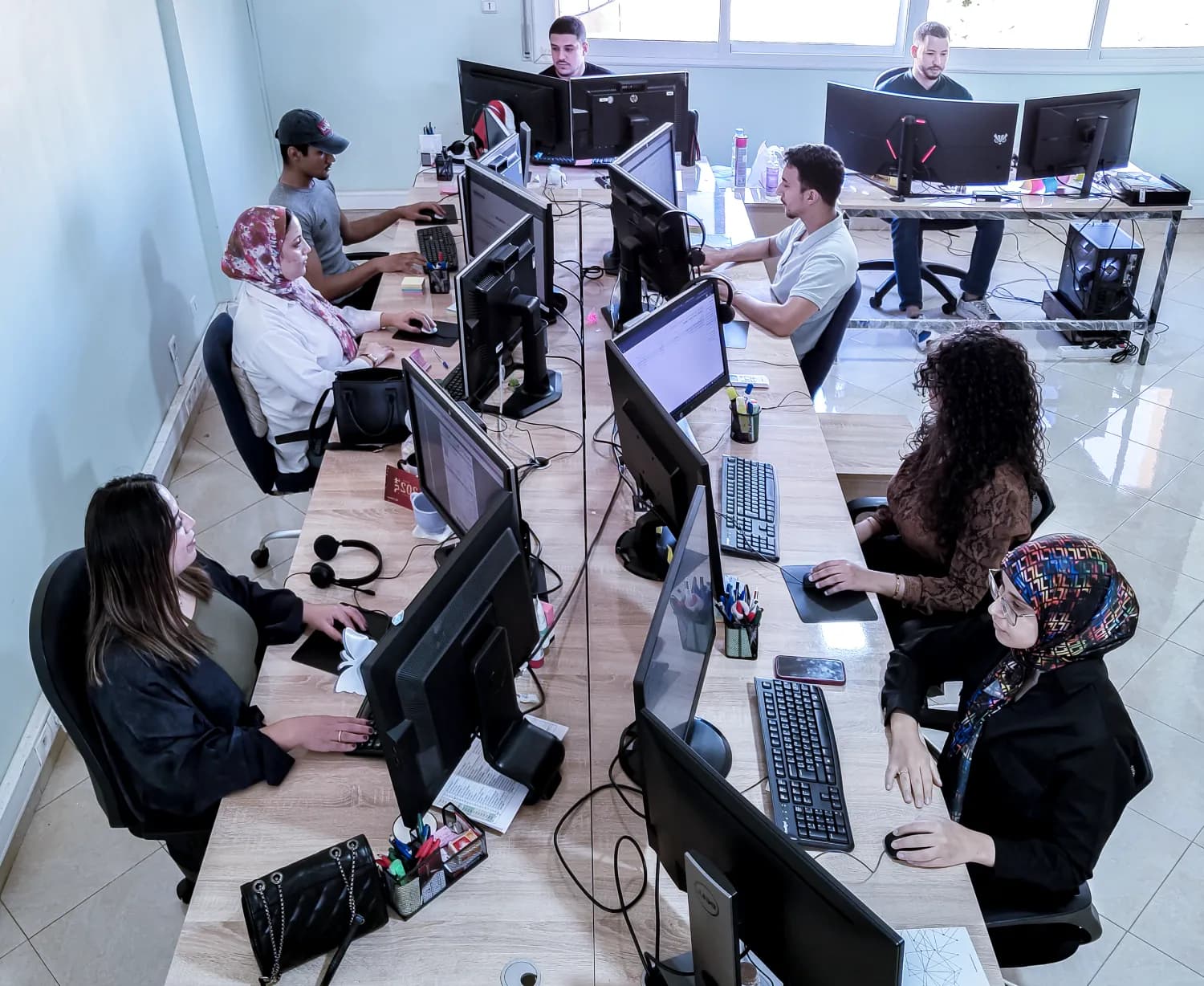 A snapshot of the team's creative process